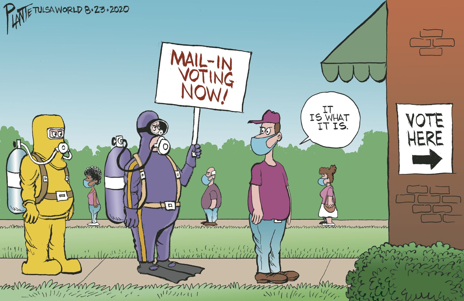 Bruce Plante Cartoon: Voting in 2020